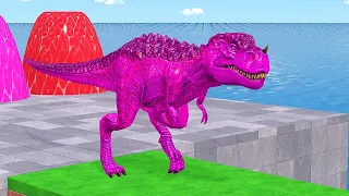 Learn Colors with Wild Animals — Gorilla, Lion, Hippo, Dinosaur & Elephant