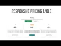 Build responsive pricing table in html css