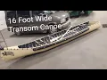 Canoe 16 Foot wide transom Sportspal Radisson canoe