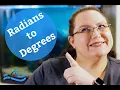 Converting between radians and degrees
