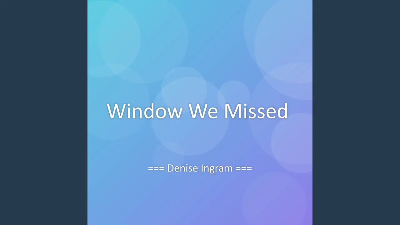 Window We Missed