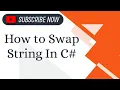 How To Swapping Two Strings In C Swapping String in c