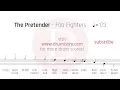 Download Lagu Foo Fighters - The Pretender Drum Score