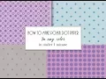 How to make a polka dot background