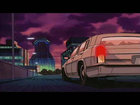 Download MP3 Car Driving Through the City / 80´s Vibe - Aesthetic Anime Background Loop