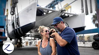 She Got a MAKEOVER! Catamaran Haul Out, Bottom Job, Antifoul (Ep 156)
