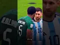 Argentina teammates protect Messi vs Saudi Arabia 🔥#football #shorts