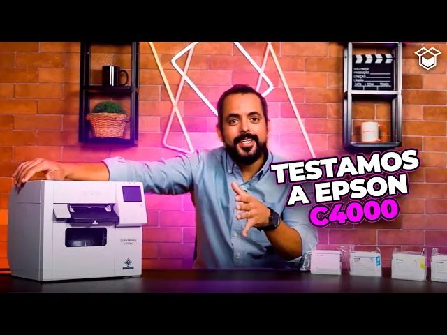 Vídeo Impressora de Etiquetas Colorida Epson ColorWorks C4000 1200dpi - USB e Ethernet