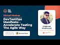 DevTestOps Manifesto - Accelerate Testing The Agile Way W Siddhant Introduction to DevTestOps