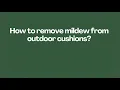 Download Lagu How to remove mildew from outdoor cushions?