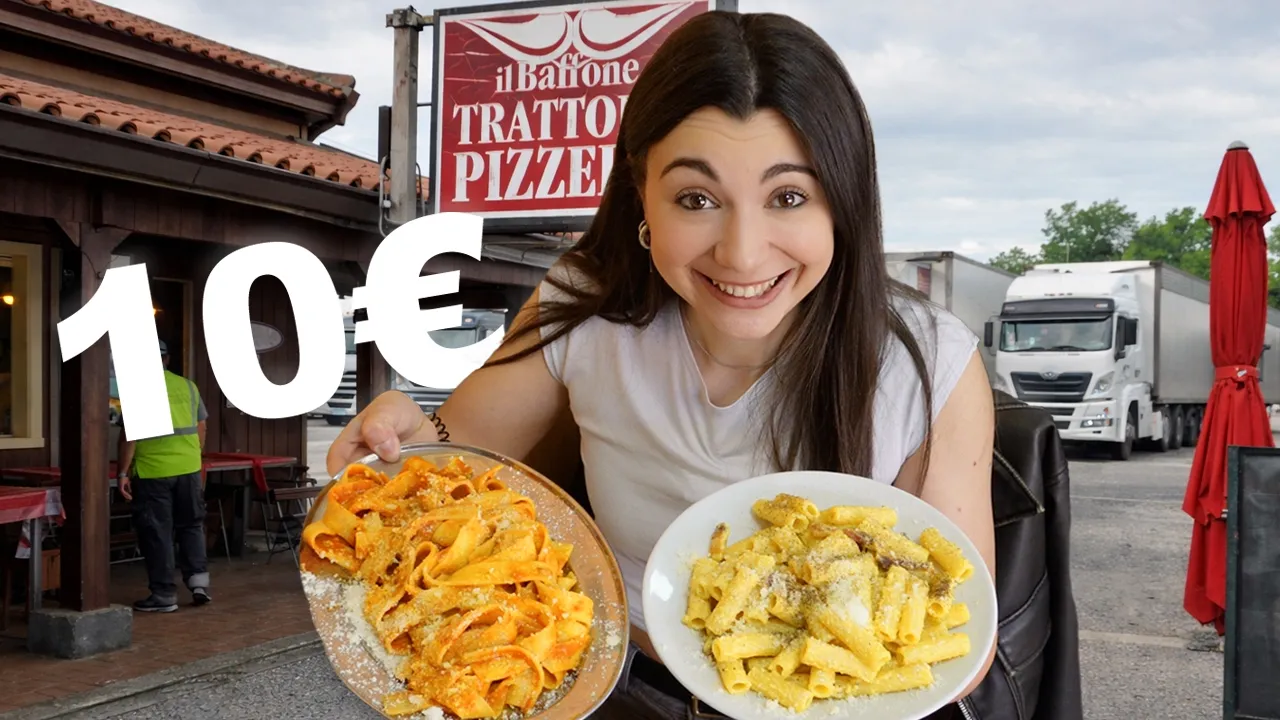MANGIO in una TRATTORIA PER CAMIONISTI