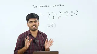 Two Pointers Algorithm in GeeksforGeeks 3 Sum Problem Java Placement Course Lecture 31