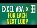 Excel VBA Tutorial for Beginners 41 - For Each Next Loop