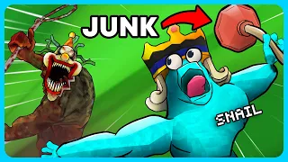 Can I BEAT EVERY MONSTER using only JUNK LOOT?!?
