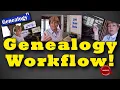 Genealogy Workflow Workspace Organizing Filing Research Process