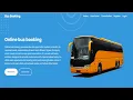 How to Create a Responsive Bus Booking Website using HTML and CSS