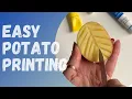 Fun Potato Painting YouTube Kids Crafts Art Ideas Jasvir Kambo