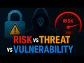 Risk vs Threat vs Vulnerability in Cybersecurity Clear Simple Guide