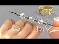 Easy Beaded Ring Tutorial Beaded Jewelry Making DIY Seed Bead Rings