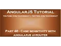 Case sensitivity with angularjs ui router