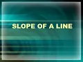 Slope of a line