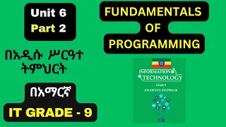 IT GRADE 9 UNIT 6 PART 2 6 2 STEPS IN PROBLEM SOLVING