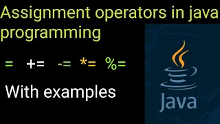 java in Telugu - Assignment Operators in java what is Assignment Operator in java Telugu 2020