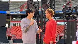 taehyung u0026 jungkook stole the spotlight at munich soundcheck day 2 army melts