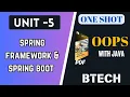 OOP with Java Unit 5 Oneshot Complete Guide to spring Framework and spring boot AKTU