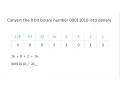 Binary 1 - Converting to and from Denary