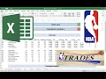 Project NBA Games on Excel Account for Player Trades