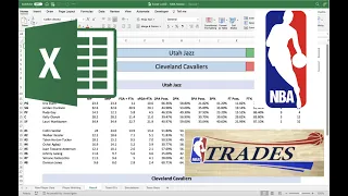 Project NBA Games on Excel Account for Player Trades