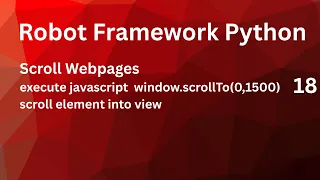 How to Scroll javascript window element into view