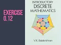 Introductory Discrete Mathematics Exercise 0 12