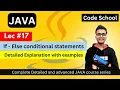 If-Else statements in java Conditionals in java Java full course in hindi Java Tutorial