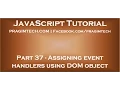 Assigning event handlers in JavaScript using DOM object property