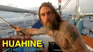 An Easy Sail to Huahine in the Leeward Society Islands where we rode out storms under anchor