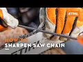 How to Sharpen Saw Chain STIHL Tutorial