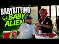 Los Gemelos Babysits Baby Alien on Their First Day in Miami