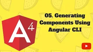 AngularJS 4 Tutorial 05 Generating components using Angular CLI