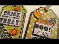DIY HALLOWEEN GIFT TAGS USING CEREAL BOXES PAPER CRAFTING