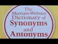 Sean DAY 41 43 The Merriam-Webster Dictionary of Synonyms Antonyms