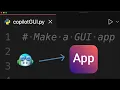Can Github Copilot make a GUI app