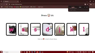 Drum Kit using HTML CSS JavaScript Beginners Web Project Build a Drum Kit in JavaScript