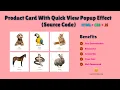 How to Create a Responsive Product Card With Quick View Popup Effect Using HTML CSS and JavaScript