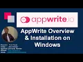 AppWrite - Overview with installation Windows