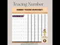 Number Tracing Worksheets for Kids I Learn Numbers 1 to 10