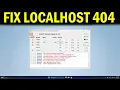 How To Fix Localhost HTTP Error 404 Resource Not Found in XAMPP Apache Server