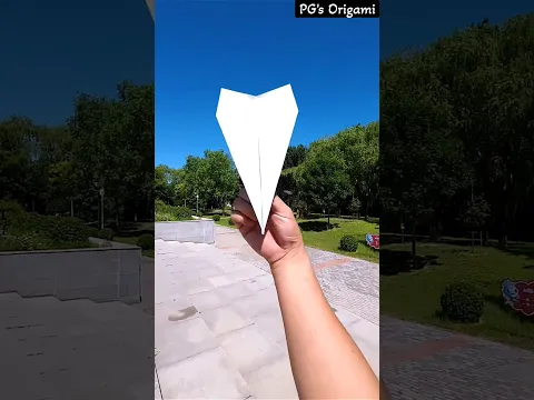 Amazing Farthest flying jetπ€©βοΈ , Best paper Airplane , Farthest flying paper plane #shorts #paper