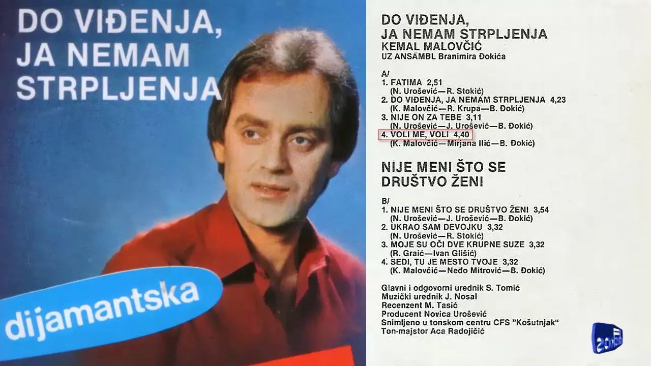 Kemal Malovcic - Do vidjenja, ja nemam strpljenja - (Audio 1983) - CEO ALBUM